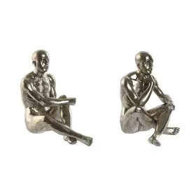 Decorative Figure Home ESPRIT Golden Silver 19 x 13,5 x 22 cm (2 Units) by Home ESPRIT, Ornaments - Ref: S3053139, Price: 49,...