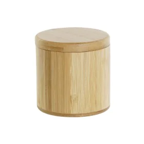 Salero con Tapa DKD Home Decor Natural Bambú 8,5 x 8,5 x 8,5 cm de DKD Home Decor, Dosificadores de aliño y especias - Ref: S...