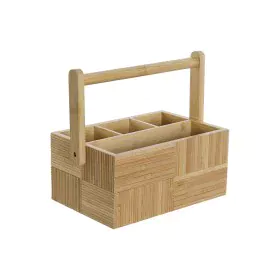 Cutlery Organiser DKD Home Decor Natural Bamboo 27 x 16,5 x 11,5 cm by DKD Home Decor, Shelves and supports - Ref: S3053191, ...