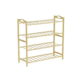 Shoe Rack DKD Home Decor Natural Bamboo 67 x 26 x 68 cm by DKD Home Decor, Shoe organisers - Ref: S3053210, Price: 22,24 €, D...