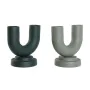 Vase Home ESPRIT Green Aluminium 18 x 13 x 19 cm (2 Units) by Home ESPRIT, Vases - Ref: S3053246, Price: 51,76 €, Discount: %