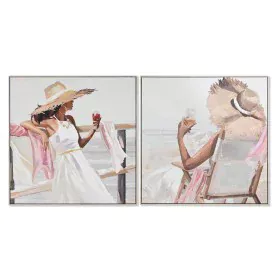 Quadro Home ESPRIT Cappello Mediterraneo 80 x 3,5 x 80 cm (2 Unità) di Home ESPRIT, Stampe e quadri su tela - Rif: S3053265, ...