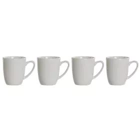 Conjunto de 4 Canecas DKD Home Decor Branco Porcelana 330 ml 12 x 10 x 9 cm de DKD Home Decor, Canecas - Ref: S3053279, Preço...