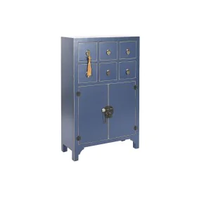 Chest of drawers DKD Home Decor Blue Golden Fir MDF Wood Oriental 63 x 27 x 101 cm by DKD Home Decor, Chest of Drawers - Ref:...