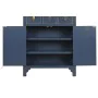 Cómoda DKD Home Decor Azul Dourado Abeto Madeira MDF Oriental 63 x 27 x 101 cm de DKD Home Decor, Cómodas e camiseiros - Ref:...