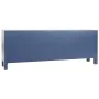 Meubles de télévision DKD Home Decor Bleu Doré Sapin Bois MDF 130 x 24 x 51 cm de DKD Home Decor, Tables et supports de télév...