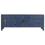 Meubles de télévision DKD Home Decor Bleu Doré Sapin Bois MDF 130 x 24 x 51 cm de DKD Home Decor, Tables et supports de télév...