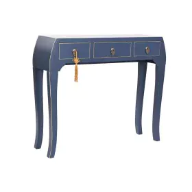 Console DKD Home Decor Bleu Doré Sapin Bois MDF 96 x 26 x 80 cm de DKD Home Decor, Tables - Réf : S3053292, Prix : 139,63 €, ...