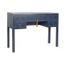 Secretária DKD Home Decor Azul Dourado Metal Pinheiro Madeira MDF 110 x 35 x 78 cm de DKD Home Decor, Secretárias e mesas par...