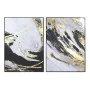 Cuadro Home ESPRIT Abstracto Moderno 103 x 4,5 x 143 cm (2 Unidades) de Home ESPRIT, Impresiones sobre lienzo - Ref: S3053310...