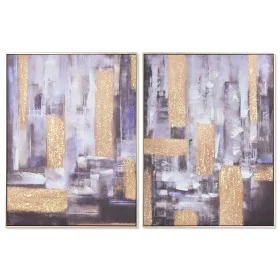 Painting Home ESPRIT Abstract Modern 62 x 4,5 x 82 cm (2 Units) by Home ESPRIT, Prints on Canvas - Ref: S3053324, Price: 62,1...