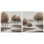 Painting Home ESPRIT Trees Cottage 80 x 3 x 80 cm (2 Units) by Home ESPRIT, Prints on Canvas - Ref: S3053341, Price: 55,33 €,...