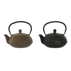 Teapot Home ESPRIT Brown Black Stainless steel Iron 900 ml (2 Units) by Home ESPRIT, Tea and coffee sets - Ref: S3053360, Pri...