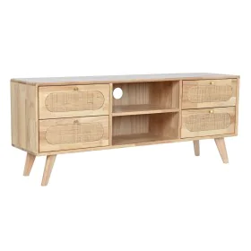 Mueble de TV DKD Home Decor Natural Metal Madera de caucho 120 x 30 x 48 cm de DKD Home Decor, Mesas y soportes para TV - Ref...