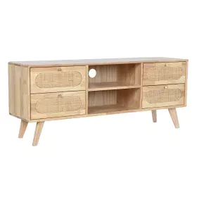 Mobile TV DKD Home Decor Naturale Metallo Legno d'albero della gomma 120 x 30 x 48 cm di DKD Home Decor, Tavoli e porta TV - ...