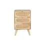 Cómoda DKD Home Decor Natural Metal Madeira da borracha 40 x 30 x 63 cm de DKD Home Decor, Cómodas e camiseiros - Ref: S30533...