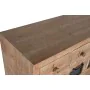 Cassettiera Home ESPRIT Nero Naturale Metallo Abete Cottage 110 x 40 x 92,5 cm di Home ESPRIT, Comò e cassettiere - Rif: S305...