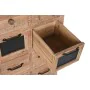 Cassettiera Home ESPRIT Nero Naturale Metallo Abete Cottage 110 x 40 x 92,5 cm di Home ESPRIT, Comò e cassettiere - Rif: S305...