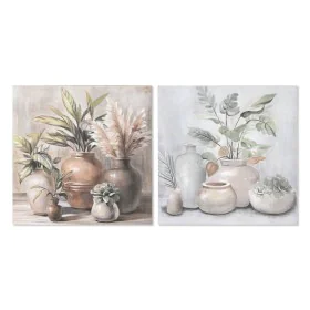 Painting Home ESPRIT Vase Cottage 80 x 3,7 x 80 cm (2 Units) by Home ESPRIT, Prints on Canvas - Ref: S3053466, Price: 100,54 ...