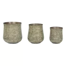 Set de Maceteros Home ESPRIT Verde Aluminio 44 x 44 x 46 cm de Home ESPRIT, Maceteros - Ref: S3053549, Precio: 203,18 €, Desc...