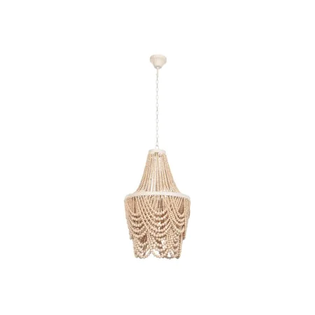 Suspension Home ESPRIT Blanc Marron Bois Métal 25 W 40 x 40 x 70 cm de Home ESPRIT, Plafonniers - Réf : S3053559, Prix : 193,...