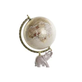 Globo Terraqueo DKD Home Decor Marrón Dorado PVC Metal Piedra 22 x 20 x 33 cm de DKD Home Decor, Geografía - Ref: S3053573, P...