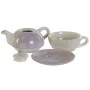 Teapot DKD Home Decor Blue White Green Lilac Dolomite 750 ml (3 Units) by DKD Home Decor, Tea and coffee sets - Ref: S3053590...