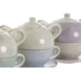 Teapot DKD Home Decor Blue White Green Lilac Dolomite 750 ml (3 Units) by DKD Home Decor, Tea and coffee sets - Ref: S3053590...