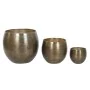 Set de pots Home ESPRIT Doré Aluminium 47 x 47 x 40,5 cm de Home ESPRIT, Pots de fleurs - Réf : S3053642, Prix : 105,40 €, Re...