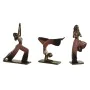 Figurine Décorative Home ESPRIT Rose Doré Yoga Scandi 19 x 6 x 26 cm (3 Unités) de Home ESPRIT, Objets de décoration - Réf : ...