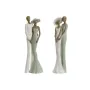 Figura Decorativa Home ESPRIT Blanco Verde Pareja 10 x 7,5 x 31 cm (2 Unidades) de Home ESPRIT, Adornos - Ref: S3053677, Prec...