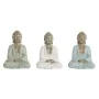 Deko-Figur Home ESPRIT Weiß grün türkis Buddha Orientalisch 14 x 10,5 x 18,5 cm (3 Stück) von Home ESPRIT, Ornamente - Ref: S...