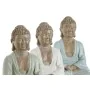 Deko-Figur Home ESPRIT Weiß grün türkis Buddha Orientalisch 14 x 10,5 x 18,5 cm (3 Stück) von Home ESPRIT, Ornamente - Ref: S...