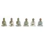 Figurine Décorative Home ESPRIT Blanc Vert Turquoise Buda Oriental 6 x 4 x 8,5 cm (6 Unités) de Home ESPRIT, Objets de décora...