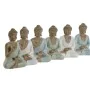 Figurine Décorative Home ESPRIT Blanc Vert Turquoise Buda Oriental 6 x 4 x 8,5 cm (6 Unités) de Home ESPRIT, Objets de décora...