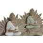 Decorative Figure Home ESPRIT White Green Buddha Oriental 30 x 6 x 15 cm (2 Units) by Home ESPRIT, Ornaments - Ref: S3053684,...