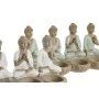 Decorative Figure Home ESPRIT White Green Buddha Oriental 24 x 9 x 11 cm (2 Units) by Home ESPRIT, Ornaments - Ref: S3053687,...