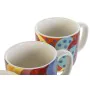 Conjunto de Chávenas de Café DKD Home Decor Multicolor Coral Bambu Dolomite Moderno 180 ml de DKD Home Decor, Canecas - Ref: ...