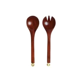 Kitchen utensils Home ESPRIT Aluminium Acacia 32 x 8 x 2 cm by Home ESPRIT, Cooking Spoons - Ref: S3053714, Price: 17,19 €, D...