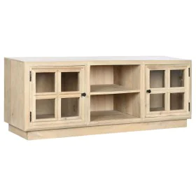 Mueble de TV Home ESPRIT Natural Cristal Madera de mango 135 x 35 x 52 cm de Home ESPRIT, Mesas y soportes para TV - Ref: S30...