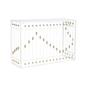 Console Home ESPRIT Branco Dourado Espelho 120 x 40 x 80 cm de Home ESPRIT, Jogos de móveis - Ref: S3053756, Preço: 139,43 €,...