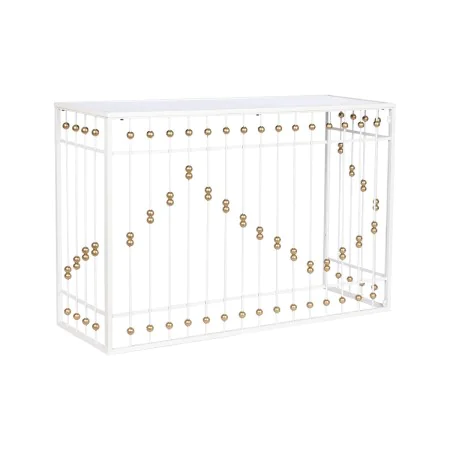 Console Home ESPRIT White Golden Mirror 120 x 40 x 80 cm by Home ESPRIT, Tables - Ref: S3053756, Price: 139,43 €, Discount: %