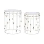 Set of 2 tables Home ESPRIT White Golden 42 x 42 x 55 cm by Home ESPRIT, Tables - Ref: S3053759, Price: 141,67 €, Discount: %