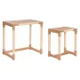 Set of 2 tables Home ESPRIT Natural Rope Fir 58 x 38 x 60 cm by Home ESPRIT, Side Tables - Ref: S3053780, Price: 185,28 €, Di...