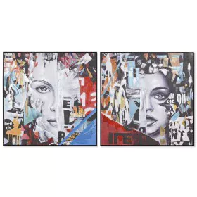 Painting Home ESPRIT Abstract Modern 100 x 3,5 x 100 cm (2 Units) by Home ESPRIT, Prints on Canvas - Ref: S3053812, Price: 99...