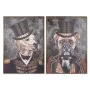 Painting Home ESPRIT Dog 70 x 3,5 x 100 cm (2 Units) by Home ESPRIT, Prints on Canvas - Ref: S3053813, Price: 107,15 €, Disco...