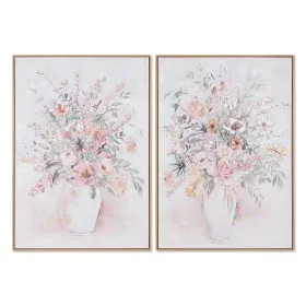 Quadro Home ESPRIT Shabby Chic Vaso 70 x 3,5 x 100 cm (2 Unità) di Home ESPRIT, Stampe e quadri su tela - Rif: S3053821, Prez...