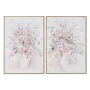 Painting Home ESPRIT Shabby Chic Vase 70 x 3,5 x 100 cm (2 Units) by Home ESPRIT, Prints on Canvas - Ref: S3053821, Price: 81...