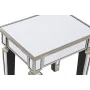 Mesa de apoio Home ESPRIT Prateado Espelho Madeira MDF 43,5 x 33 x 45,5 cm de Home ESPRIT, Jogos de móveis - Ref: S3053827, P...