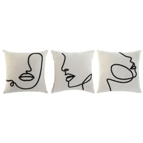 Cushion Home ESPRIT Natural 45 x 15 x 45 cm (3 Units) by Home ESPRIT, Cushions - Ref: S3053832, Price: 28,87 €, Discount: %